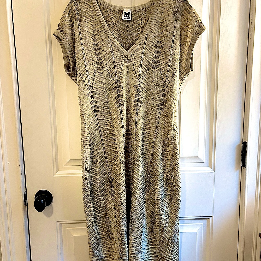 Missoni Gold and Cream Mini Dress